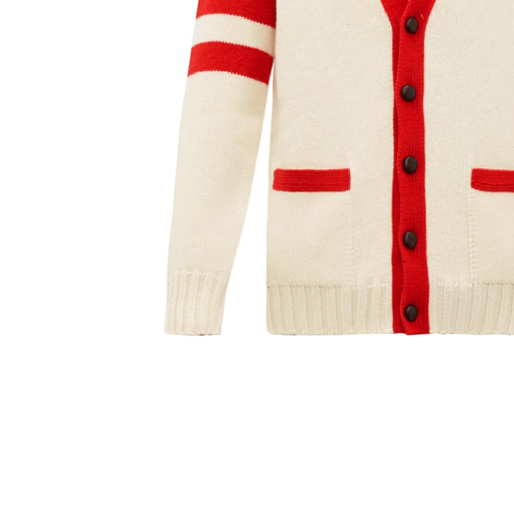 Кофта Gucci Embroidered Logo Knit Sweater White - изображение 4
