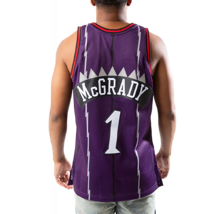 Баскетбольная майка Mitchell & Ness NBA Retro Jersey Tracy McGrady Raptors Purple - изображение 4