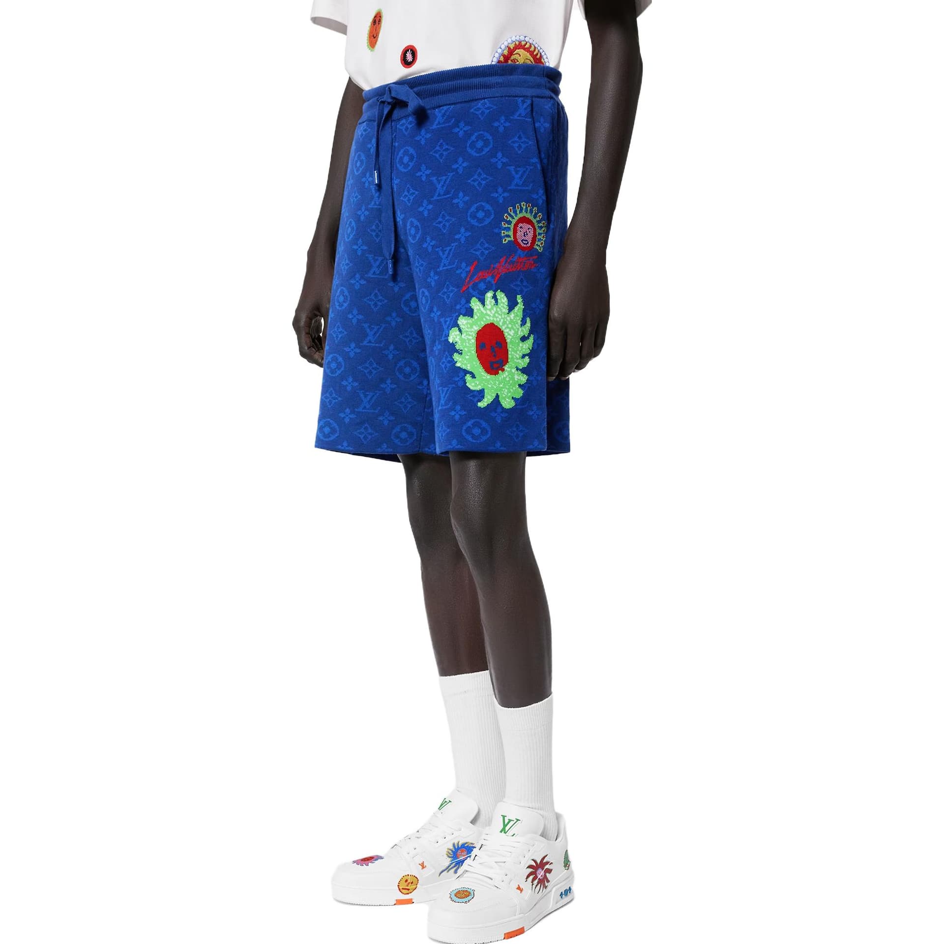 Шорты Louis Vuitton x Yayoi Kusama SS23 Shorts Blue - изображение 4
