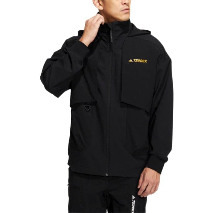 Куртка adidas Terrex Logo Jacket Black - изображение 3