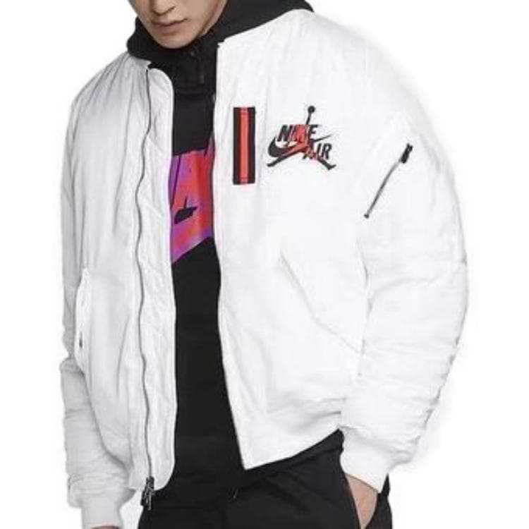 Зимняя куртка пуховик Jordan Wings MA-1 White - изображение 4