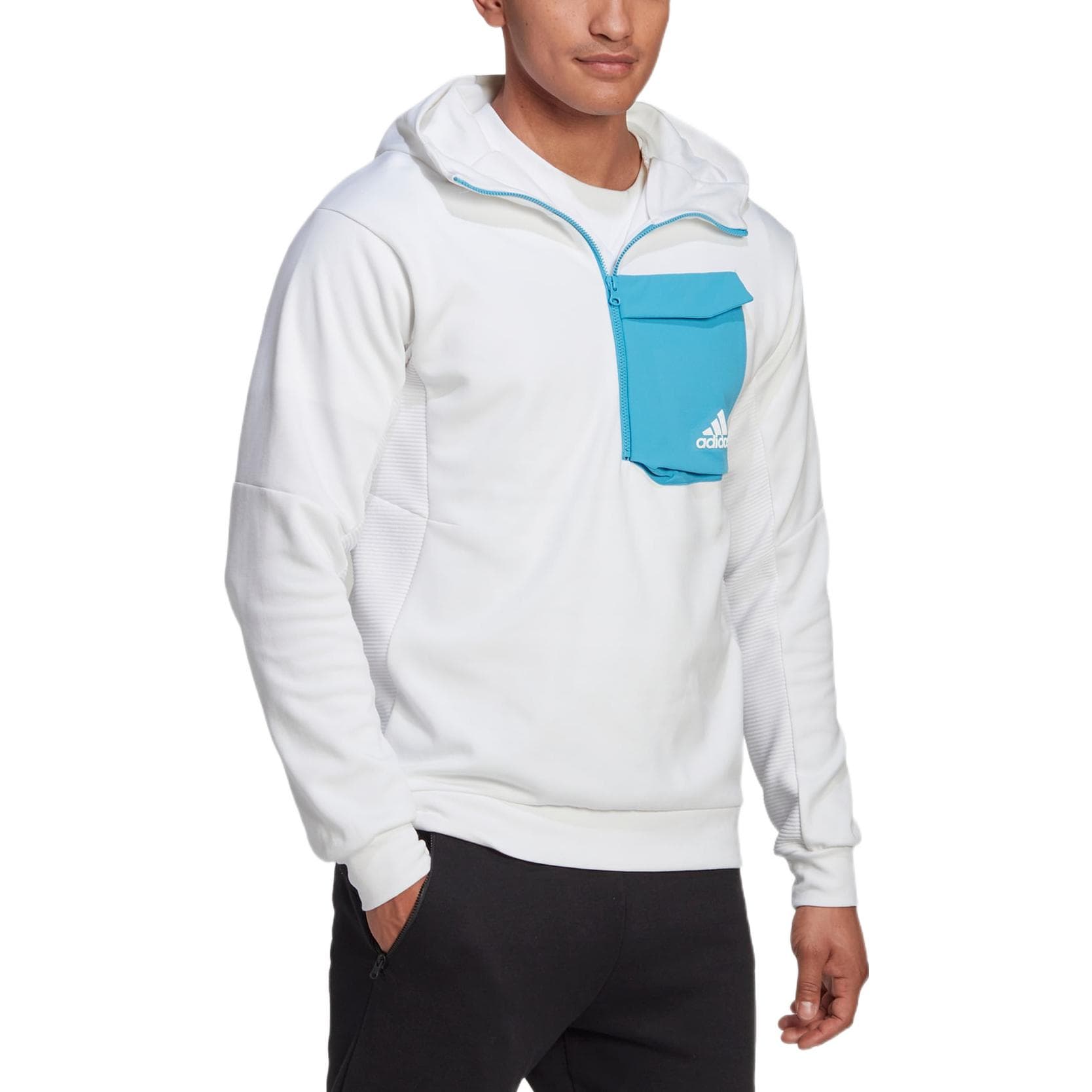 Худи Adidas Белый Мужской Толстовка - изображение 4