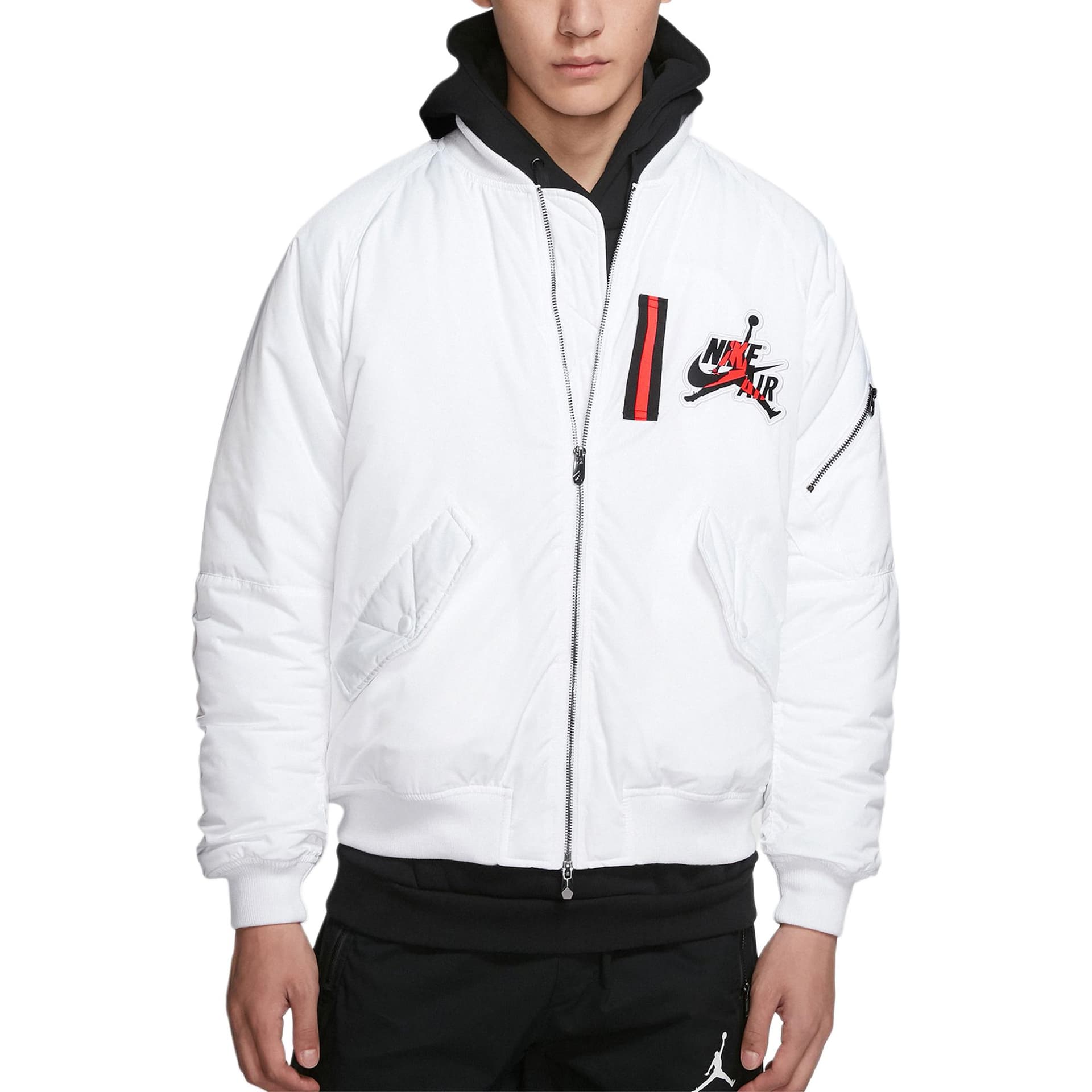 Зимняя куртка пуховик Jordan Wings MA-1 White - изображение 3