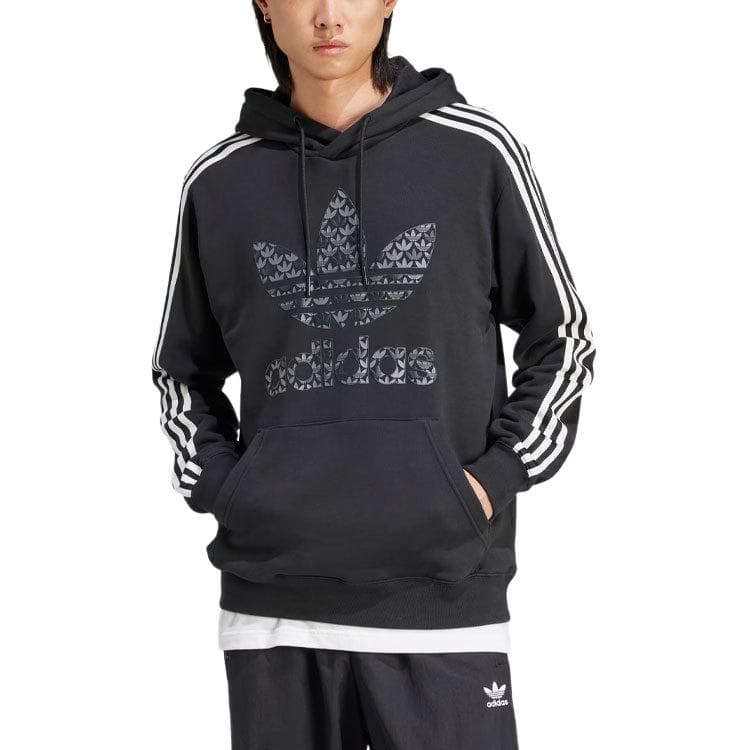 Худи adidas originals Classic Mono Graphic Hoodie Logo - изображение 6
