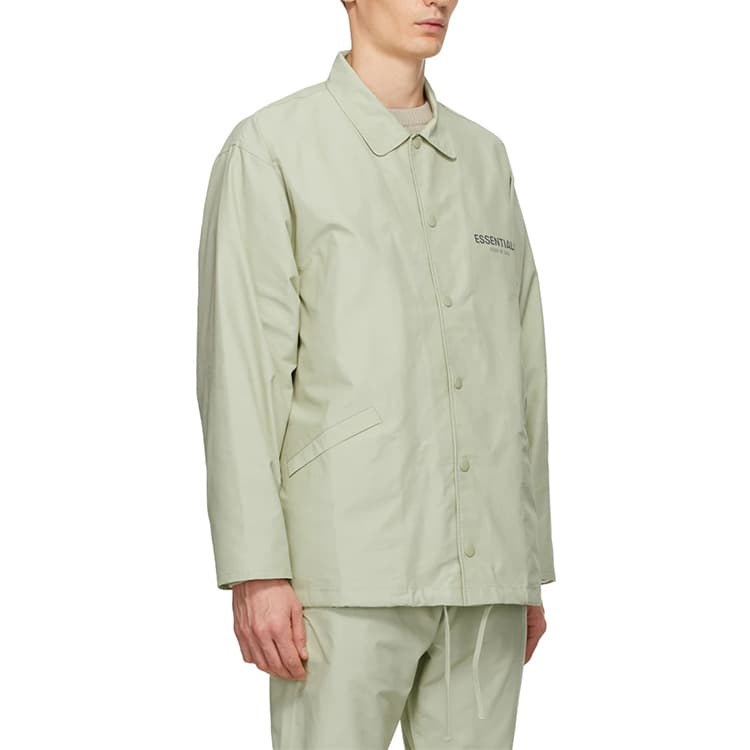 Рубашка Fear of God Essentials FW20 Souvenir Jacket Sage Logo - изображение 4