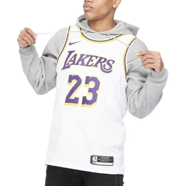 Баскетбольная майка Nike NBA Lakers LeBron James 23 Fan Jersey White - изображение 3