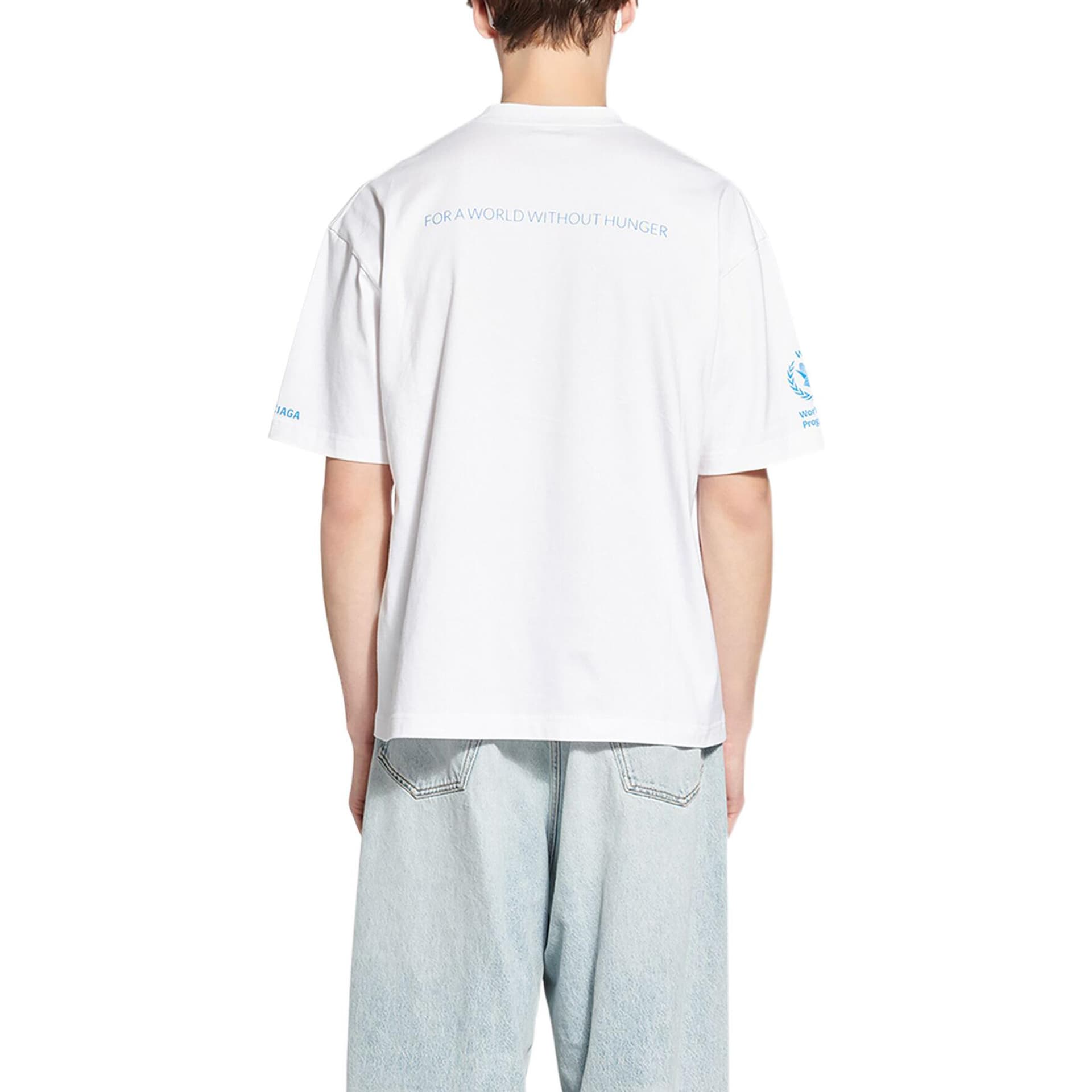Футболка Balenciaga x WFP FW22 Logo T-Shirt White - изображение 4