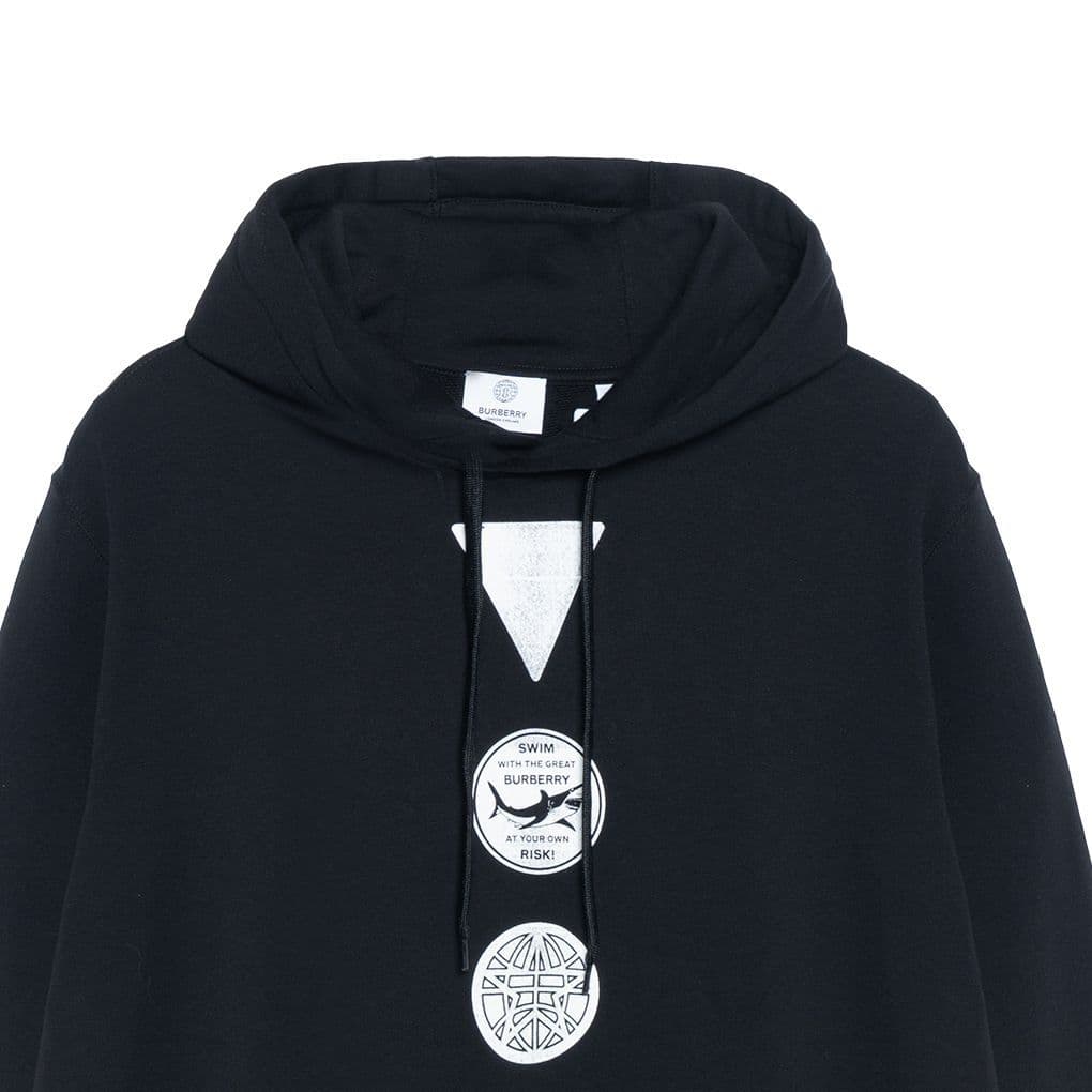 Кофта Burberry Logo Print Sweatshirt Black - изображение 6