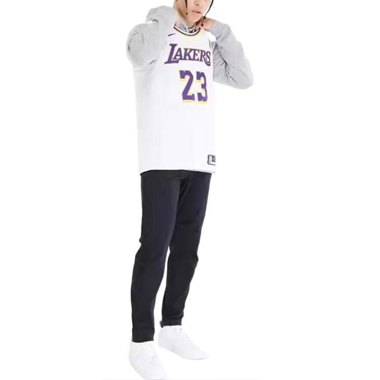 Баскетбольная майка Nike NBA Lakers LeBron James 23 Fan Jersey White - изображение 5