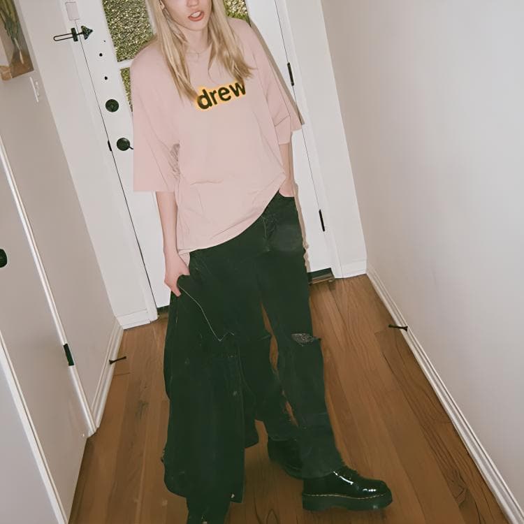 Футболка Drew House Secret SS Tee - Dusty Rose LogoT - изображение 3