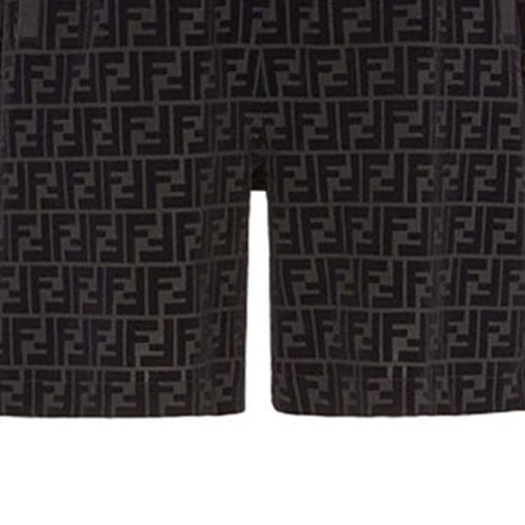 Шорты Fendi Logo Print Drawstring Shorts - изображение 6