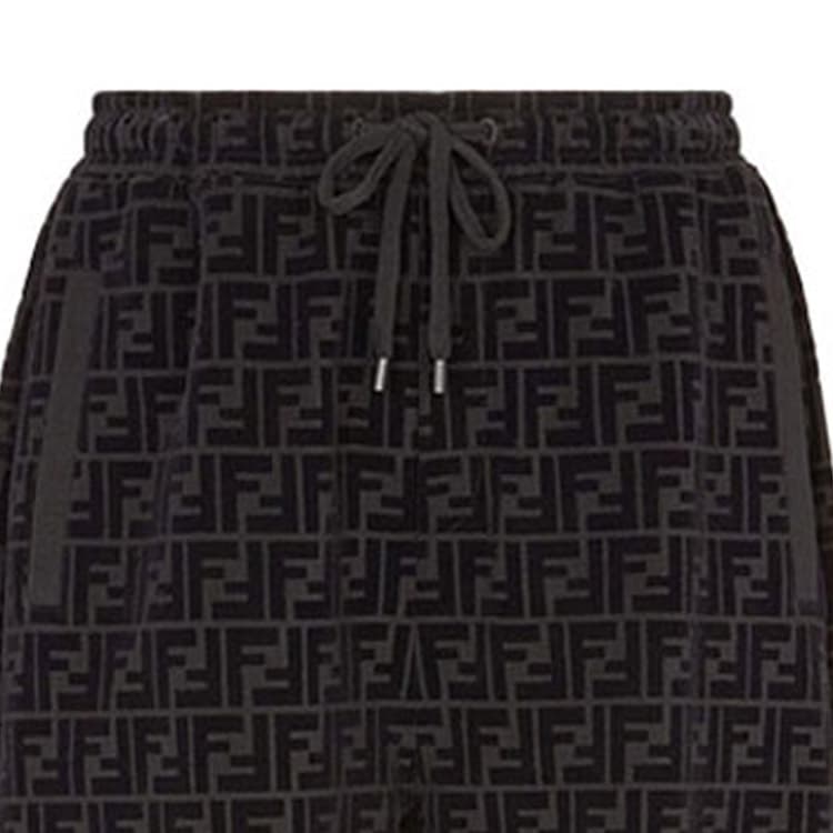 Шорты Fendi Logo Print Drawstring Shorts - изображение 4