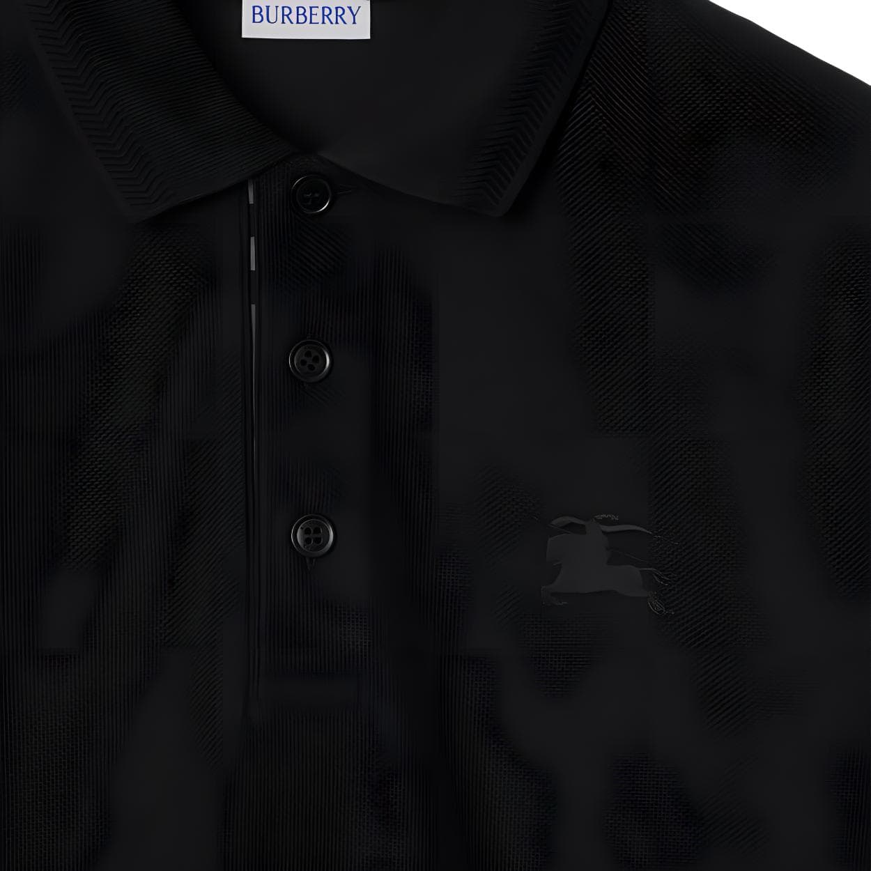 Поло Burberry Polo Shirt Black — фото 6