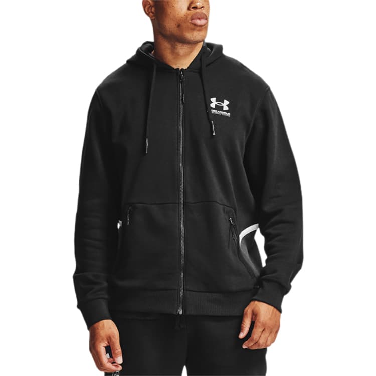 Куртка Under Armour Rival Fleece AMP Hoodie Black - изображение 5