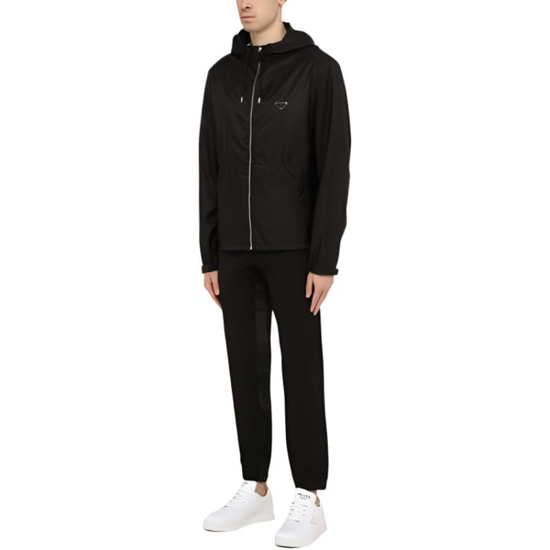 Куртка Prada SS23 Zip Hoodie Jacket Black - изображение 2