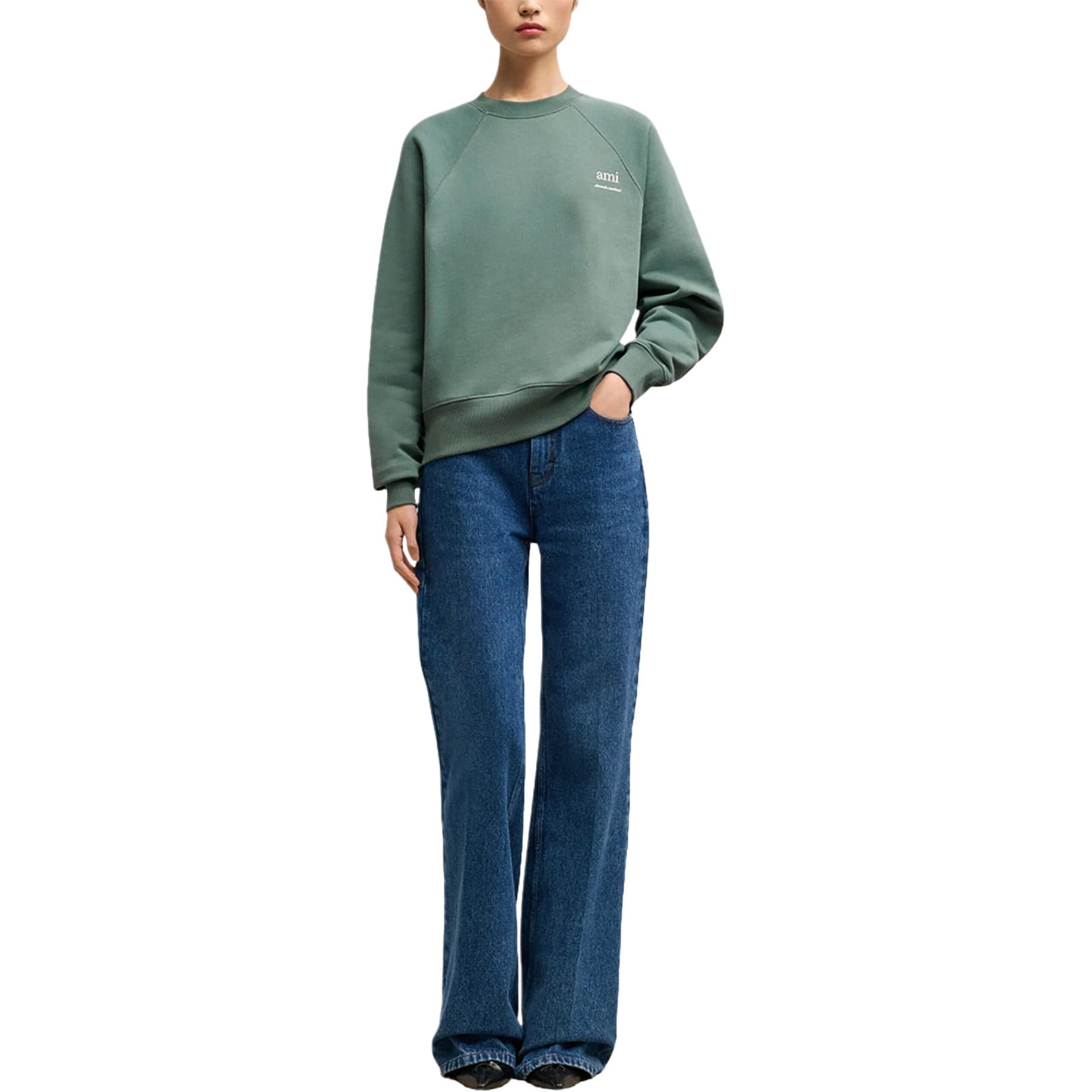 Худи AMIPARIS FW24 Худи-ханьфу Унисекс Зеленый - изображение 3