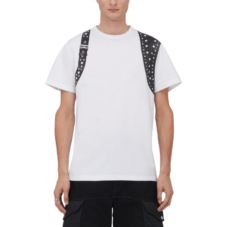 Футболка Alexander McQueen Studded Harness T-Shirt T - изображение 5