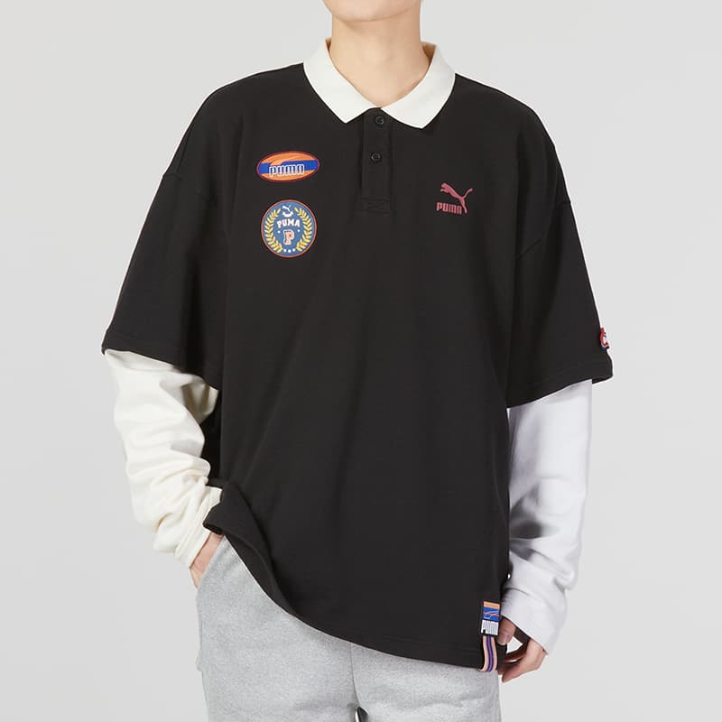 Кофта PUMA Team Badge Polo Longsleeve LogoPolo - изображение 4