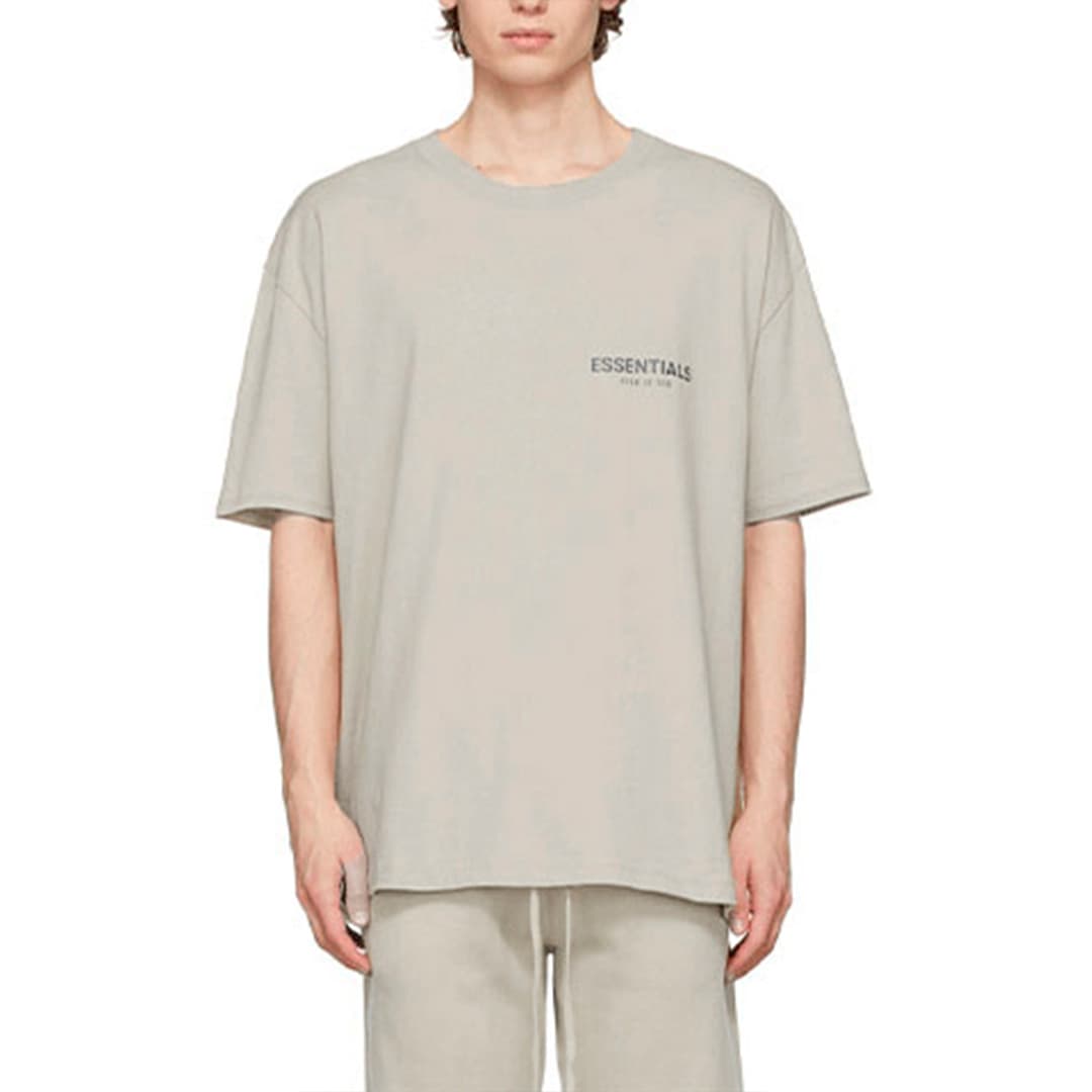 Футболка Fear of God Essentials FW21 BeigeLinen LogoT - изображение 4
