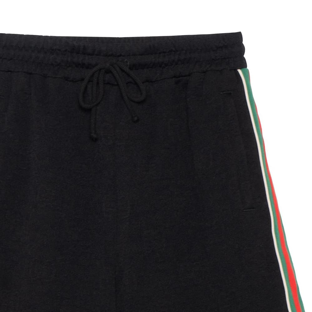 Шорты GUCCI FW21 GG Jacquard Bermuda Shorts Black - изображение 7