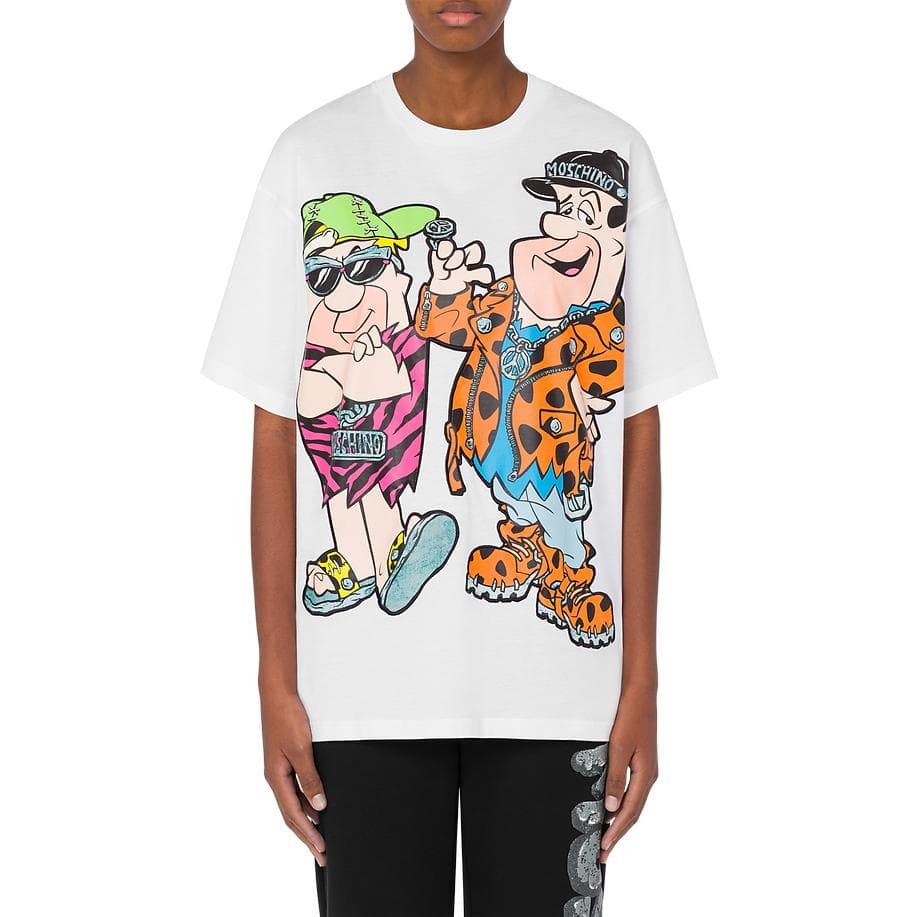 Футболка MOSCHINO x The Flintstones FW22 LogoT - изображение 2