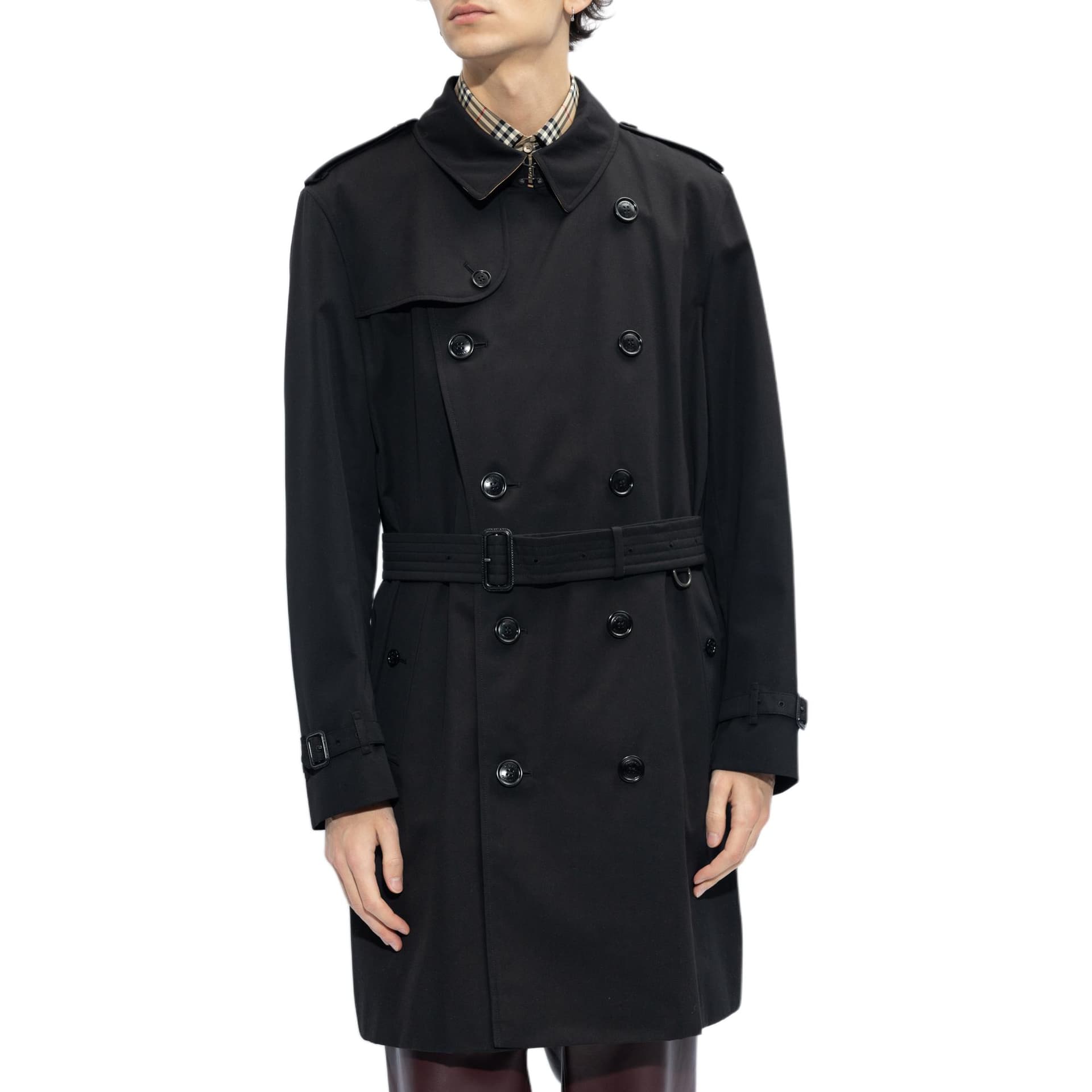 Пальто Burberry Double-Breasted Coat Black - изображение 2