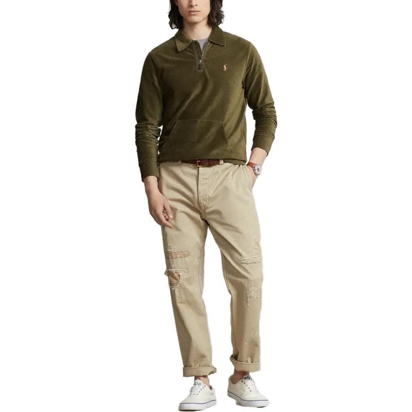 Худи Polo Ralph Lauren FW23 Knit Corduroy Quarter-Zip Pullover - изображение 2