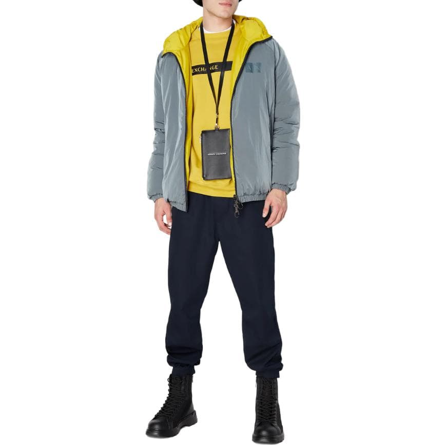 Зимняя куртка пуховик ARMANI EXCHANGE Logo - изображение 2