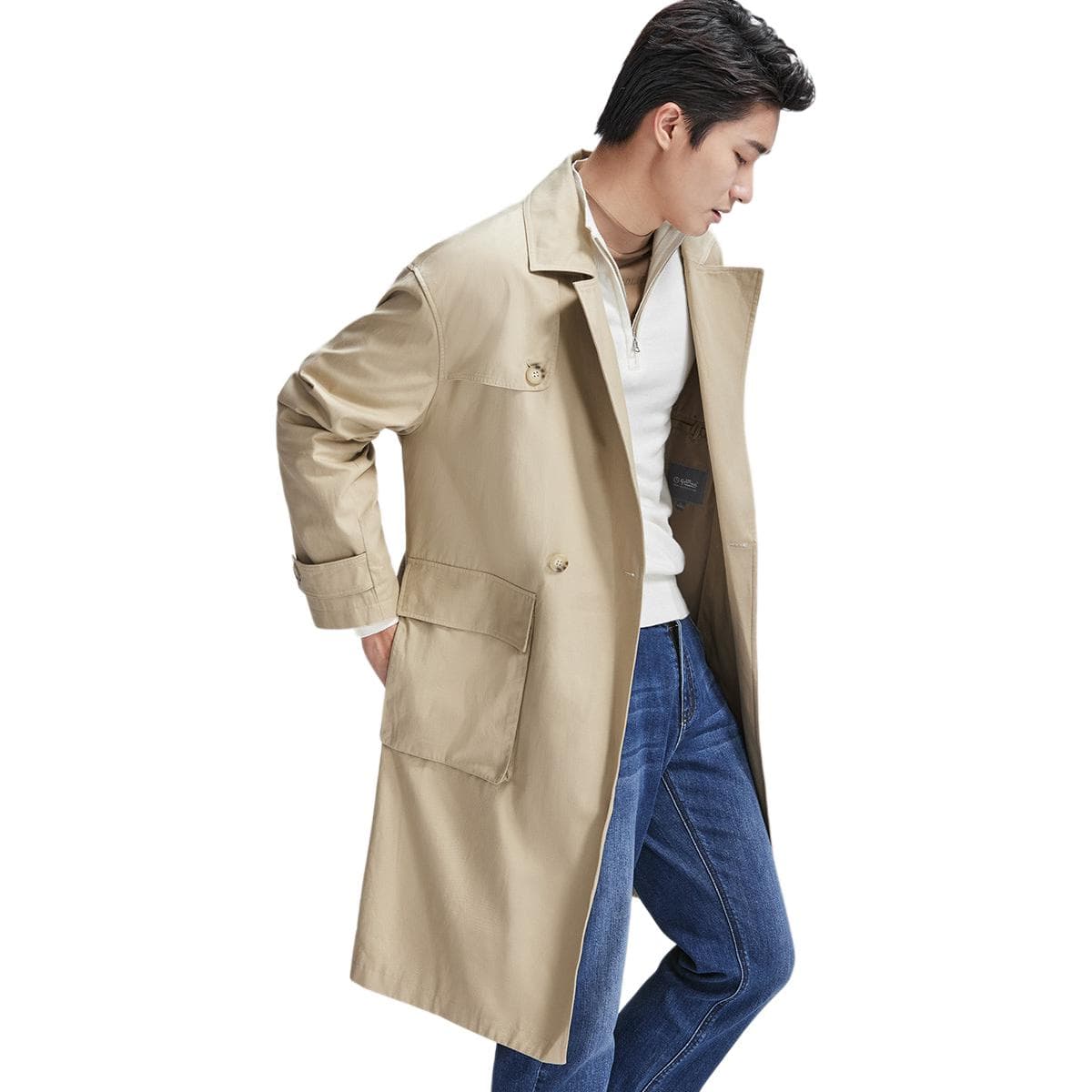 Ветровка Goldlion Trench Coat Light Khaki - изображение 4