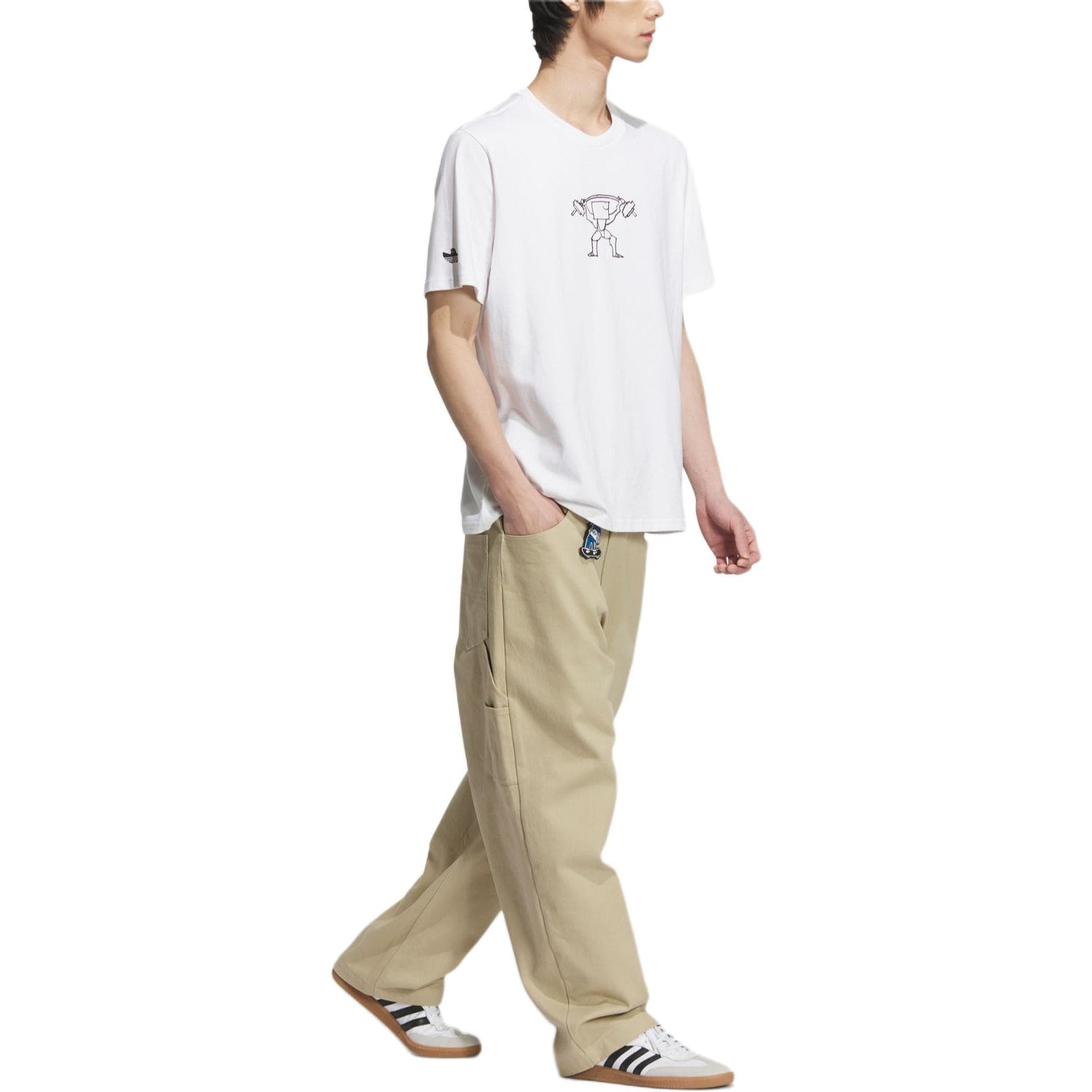 Штаны Adidas Originals CITY SKATELoose Спортивные трикотажные брюки Мужские Хаки - изображение 3