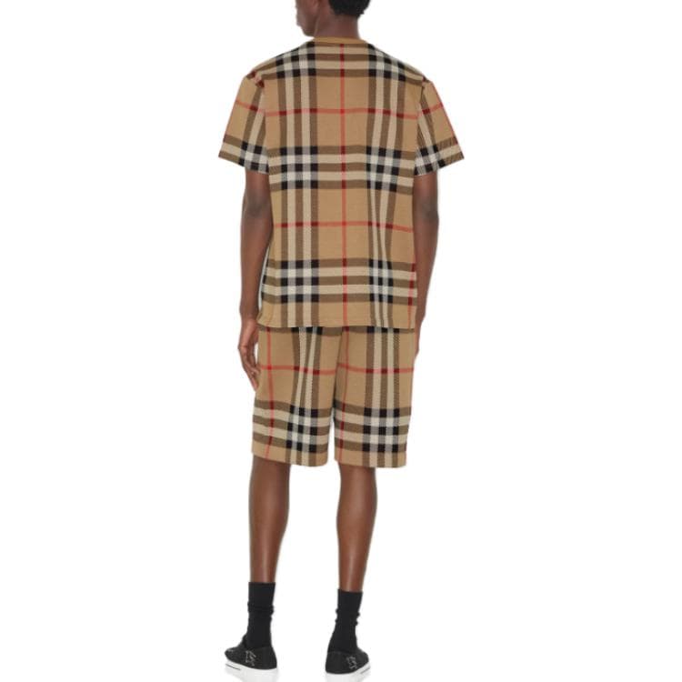 Шорты Burberry SS23 Check Elastic Waist Shorts Khaki - изображение 6