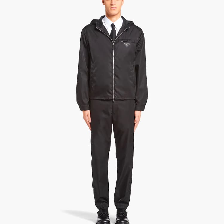 Куртка Prada SS22 Logo Hoodie Black - изображение 2