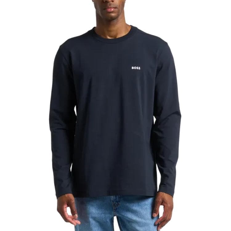 Футболка Hugo Boss Мужские Синие Рубашки - изображение 4