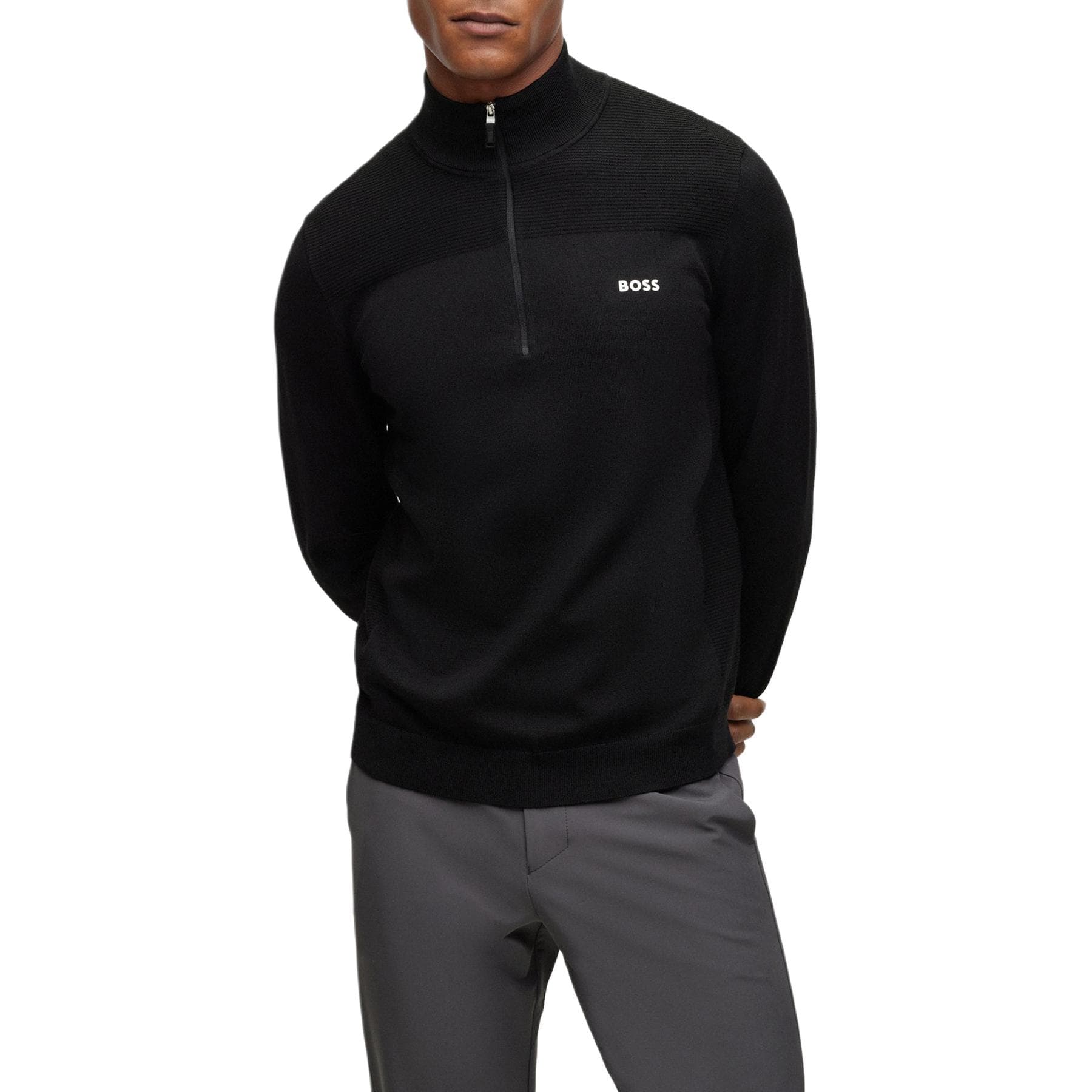 Кофта Hugo Boss Черные Мужские Свитера - изображение 3