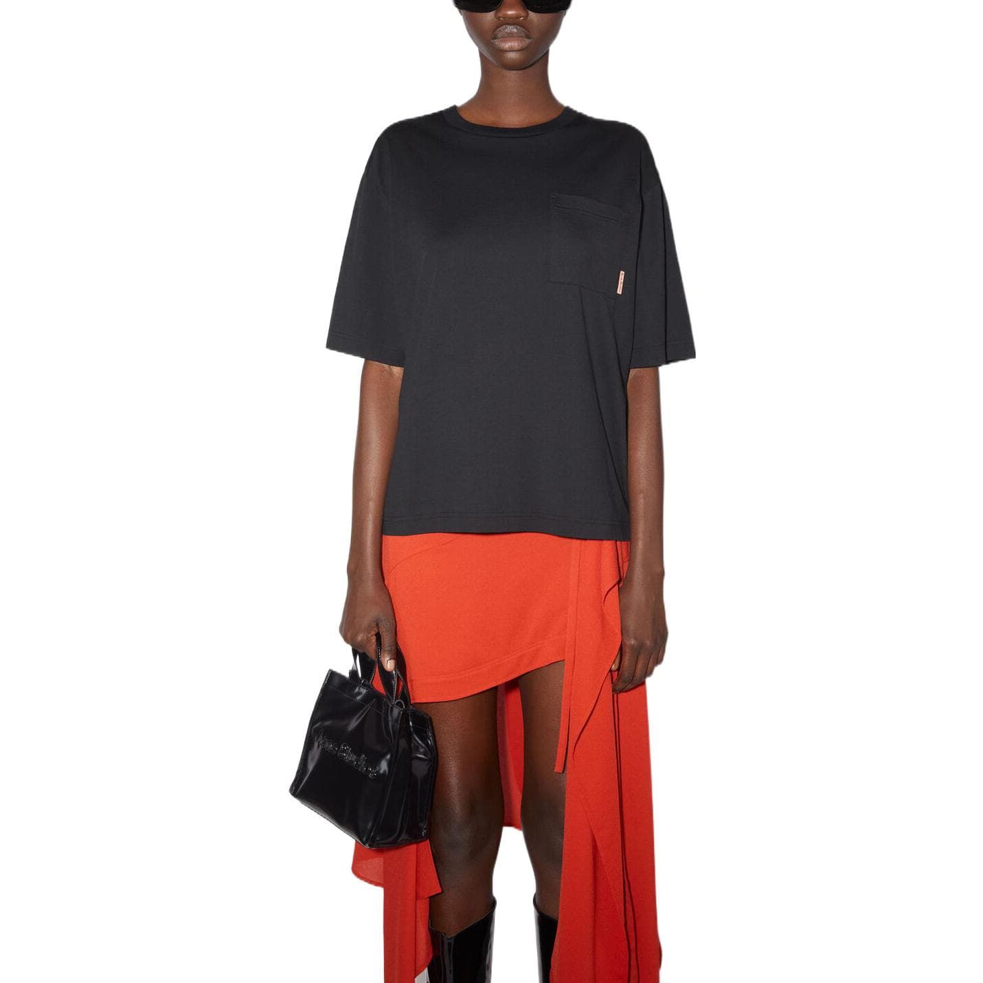 Футболка Acne Studios SS23 Crew Neck T-Shirt Black - изображение 2