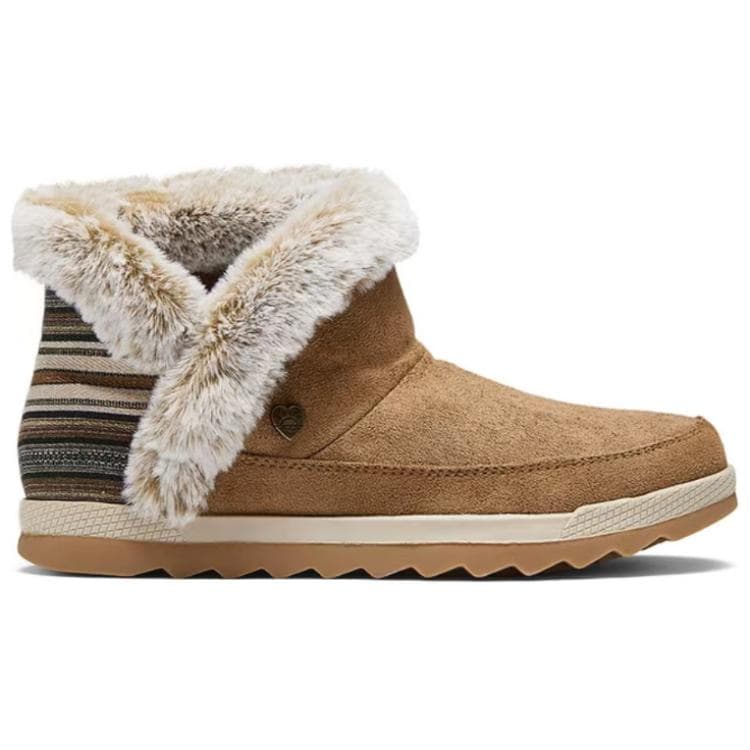 Ботинки зимние Skechers Bob's Удобные Короткие Снежные Ботинки Женские Каштановые - изображение 2