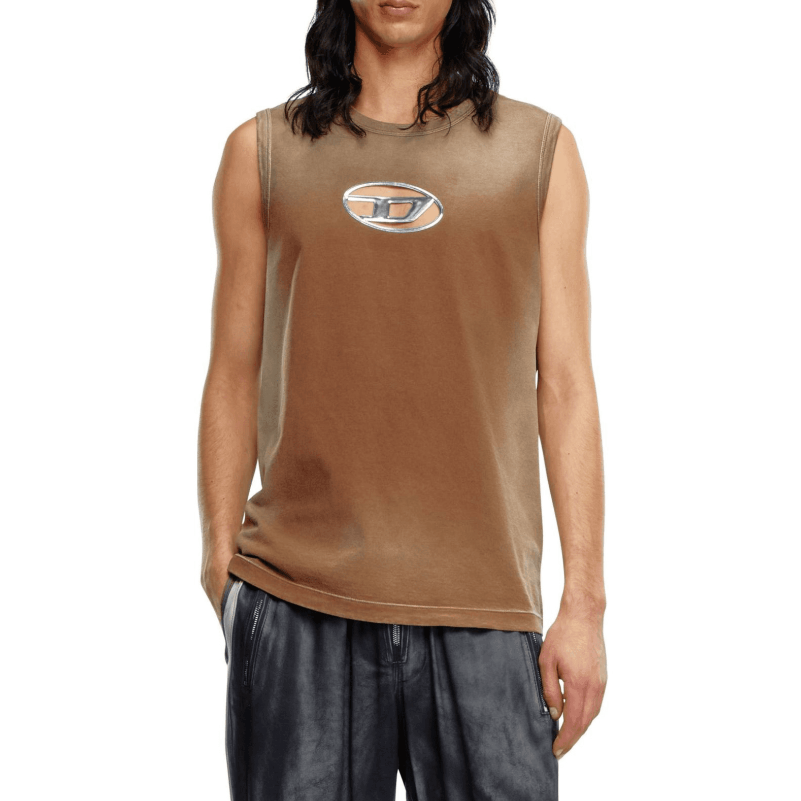 Майка DIESEL SS24 OVAL-D logo - изображение 3