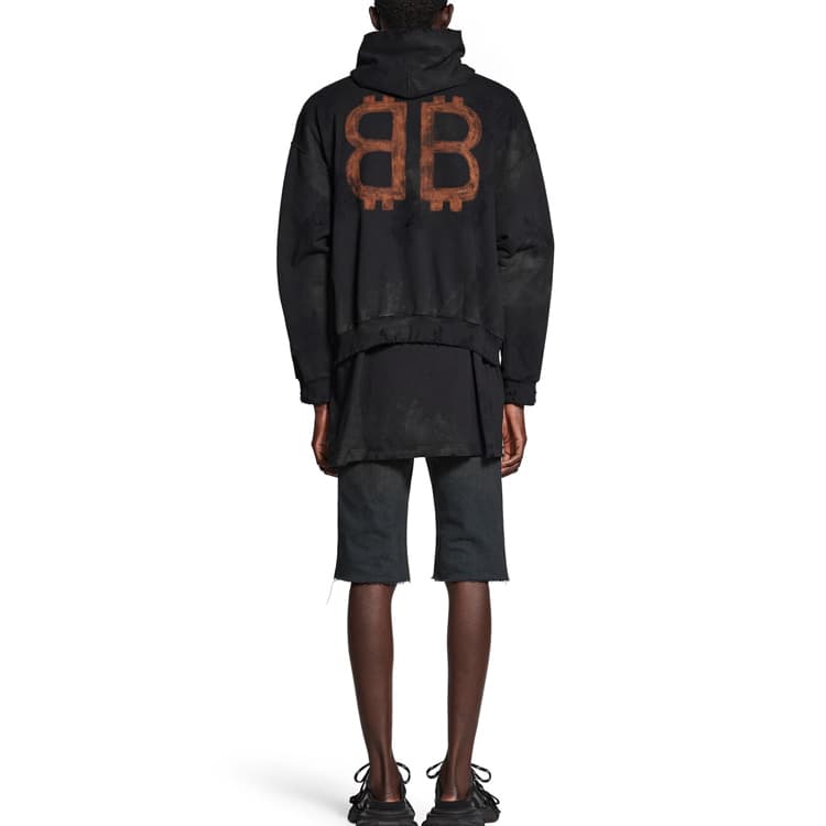 Худи Balenciaga FW23 Hoodie Black - изображение 7