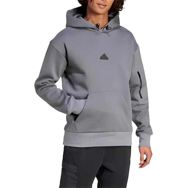 Худи Adidas Серый Мужской Толстовка - изображение 2
