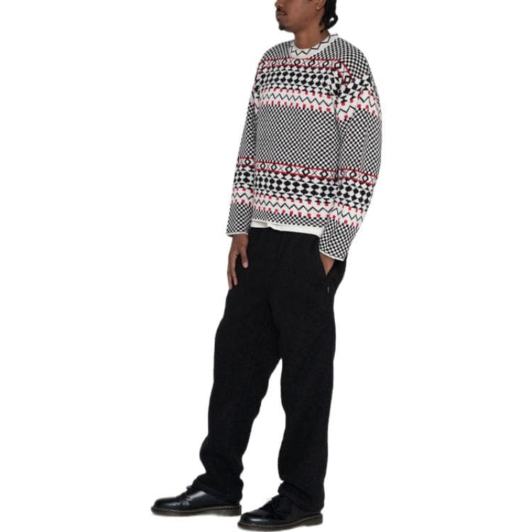 Кофта Stussy FW22 Jacquard Knit Crew - изображение 5