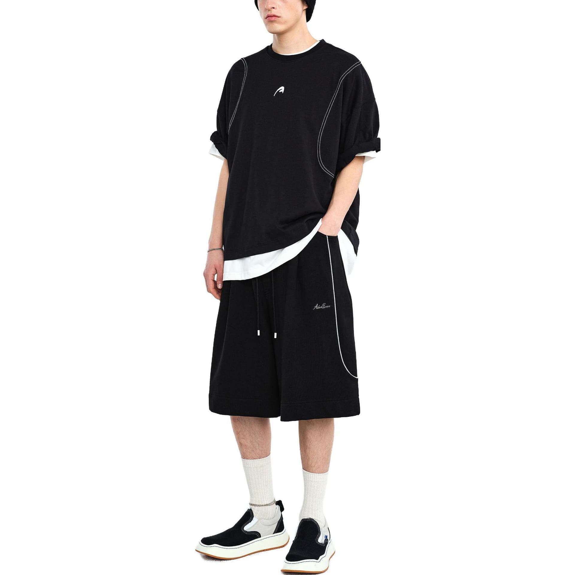 Шорты ADER ERROR SS23 Through Editism Logo - изображение 3