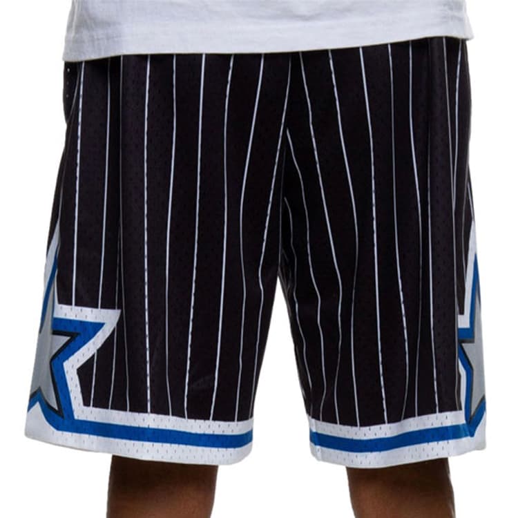 Баскетбольные шорты Mitchell & Ness NBA Classic Logo Basketball Pants Black - изображение 5