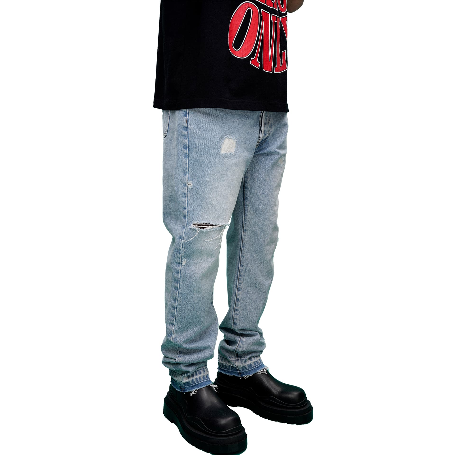 Штаны AFGK SS22 Distressed Jeans Blue - изображение 4