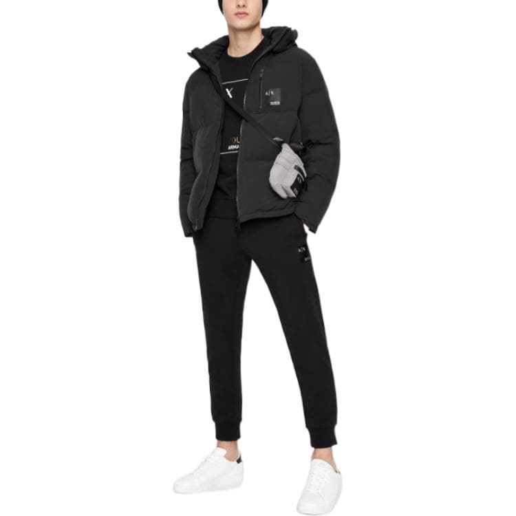 Зимняя куртка Armani Exchange Down Jacket Black — фото 5