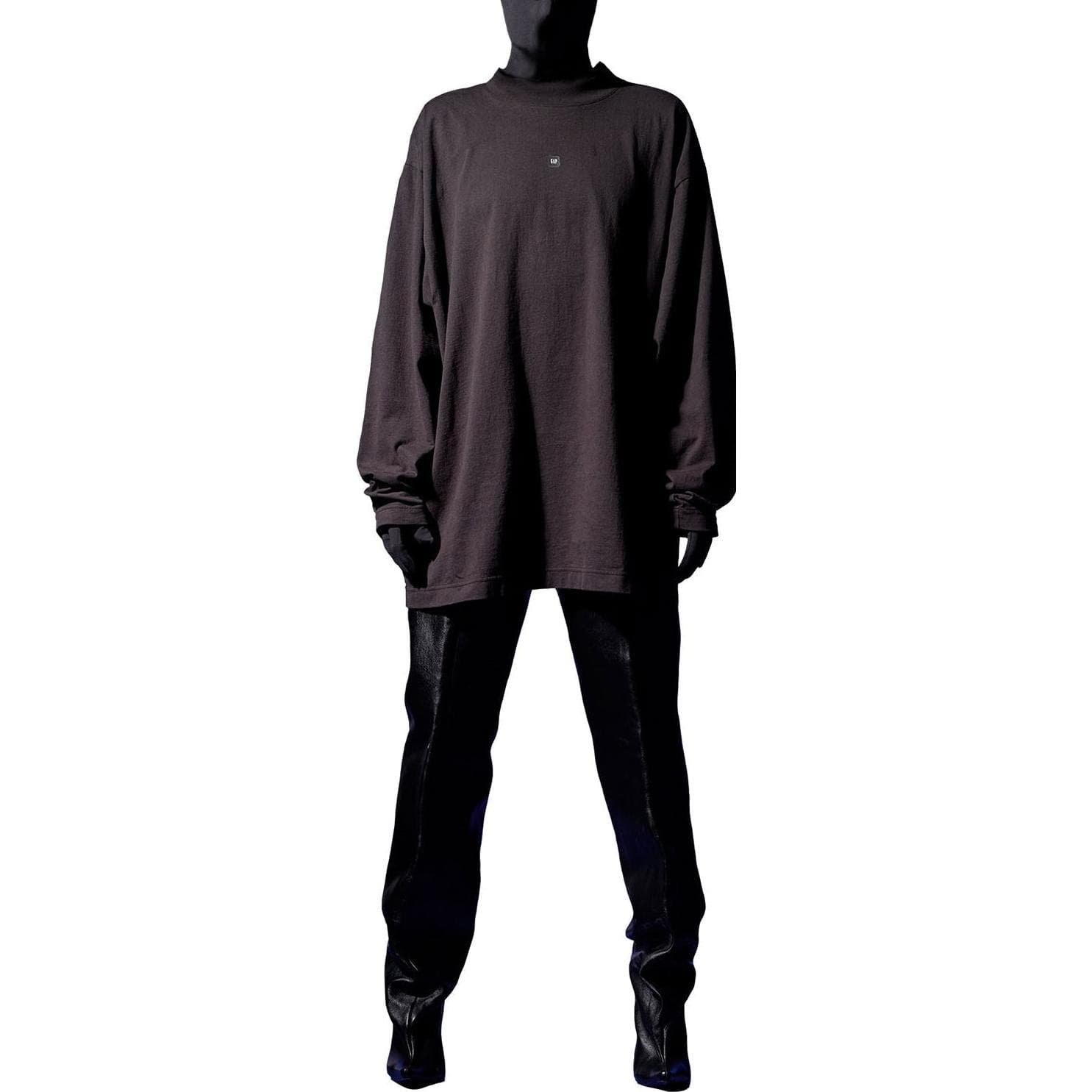 Кофта YEEZY x Gap x Balenciaga Black Long Sleeve Tee - изображение 5