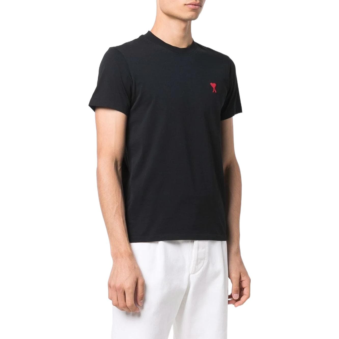 Футболка AMIPARIS Heart Logo T-Shirt Black - изображение 3