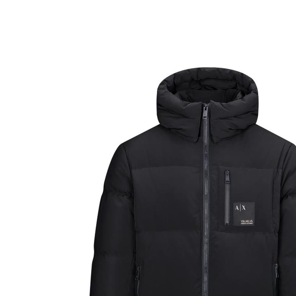 Зимняя куртка Armani Exchange Down Jacket Black — фото 2