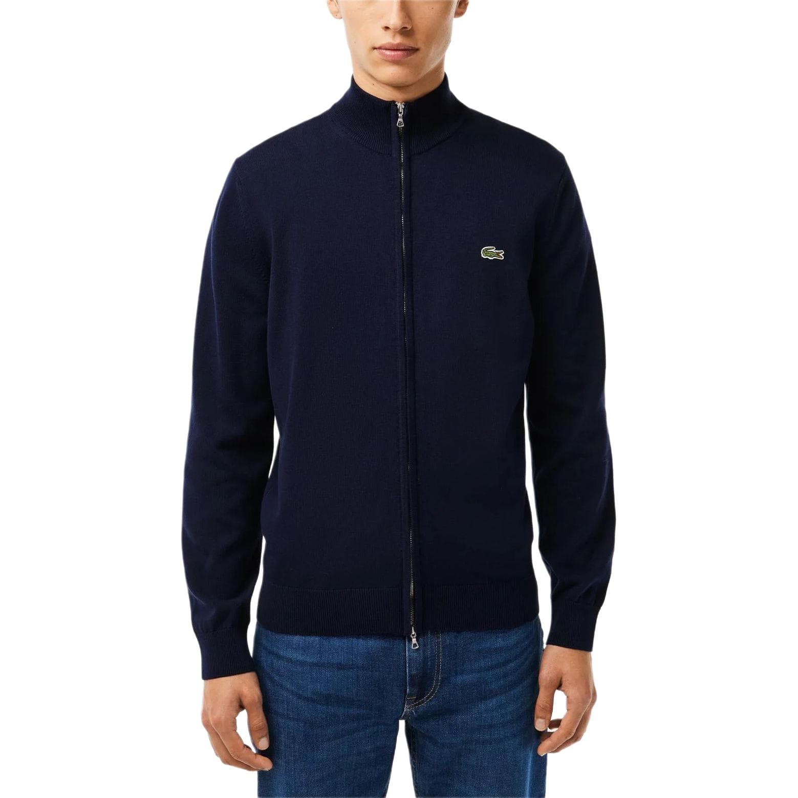Кофта LACOSTE Stand-Up Collar Organic Cotton Zippered Sweater - изображение 3