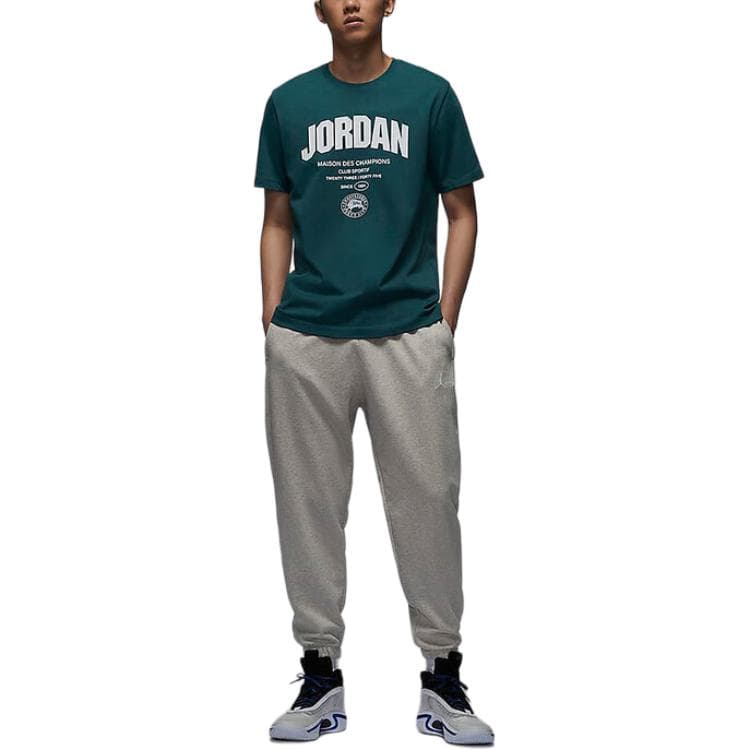 Штаны Jordan Dri-FIT Sport Crossover Мягкие и удобные повседневные быстросохнущие вязаные спортивные брюки мужские серые - изображение 3