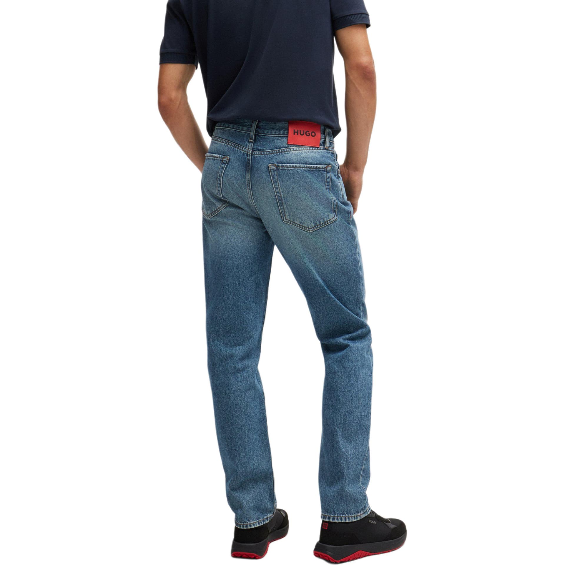 Штаны HUGO BOSS SS24 Джинсы Мужские Синие - изображение 3